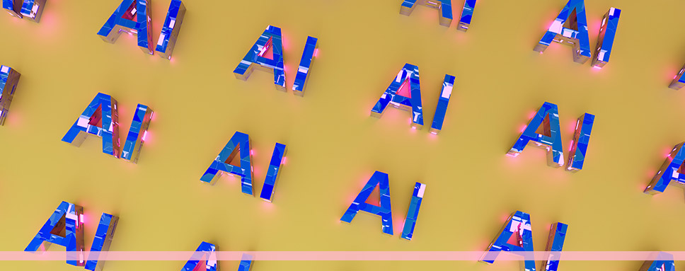 AI bokstäver mot gul bakgrund.